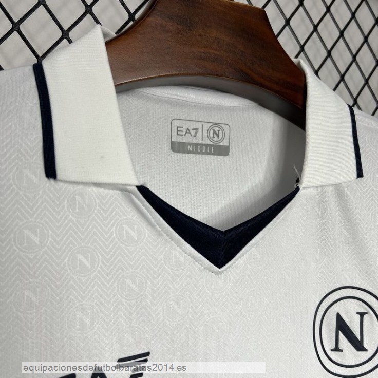 Nuevo Tailandia 2ª Camiseta Napoli 24/25 Blanco Baratas